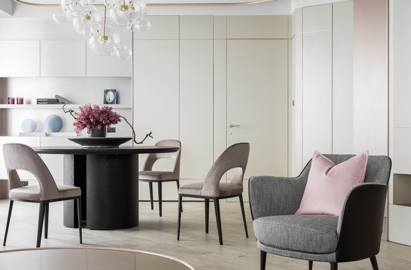 Интерьер квартиры в нежных тонах