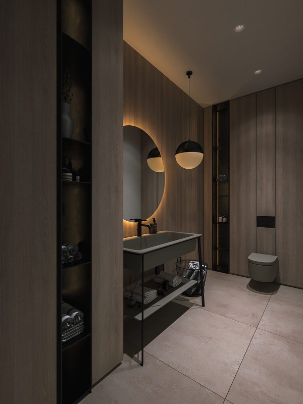 Современный загородный дом с бассейном и спа Современный загородный дом с бассейном и спа