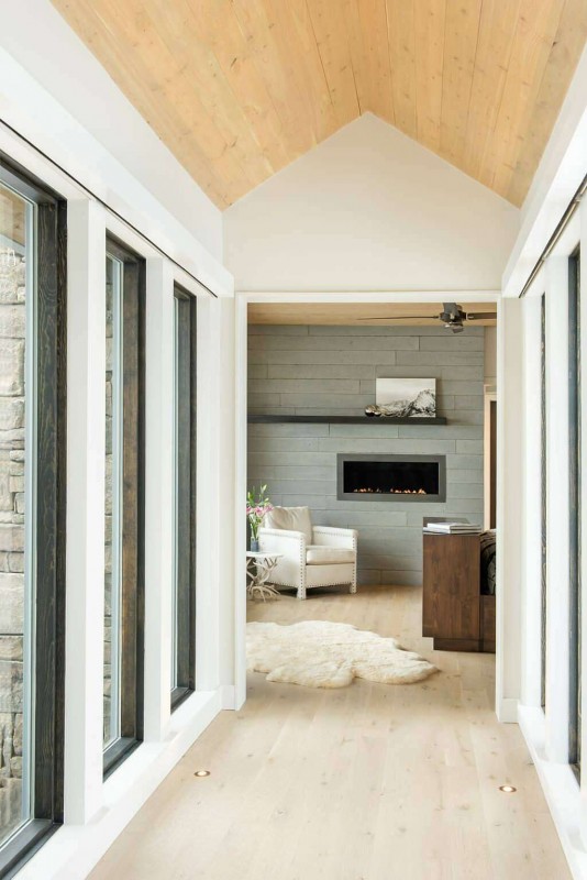 Горная резиденция, расположенная в штате Монтана, США Горная резиденция, расположенная в штате Монтана, США