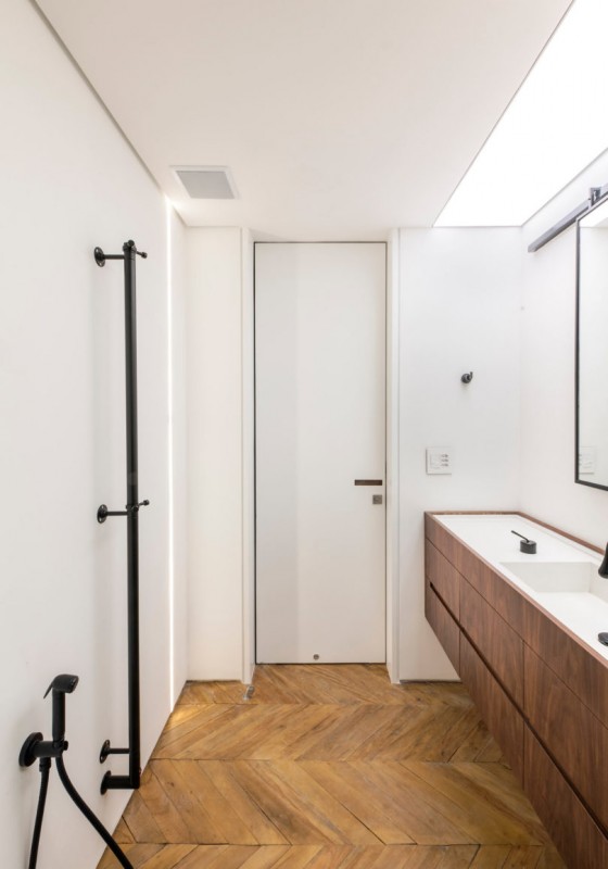 Интерьер квартиры в Сан-Паулу в индустриальном стиле