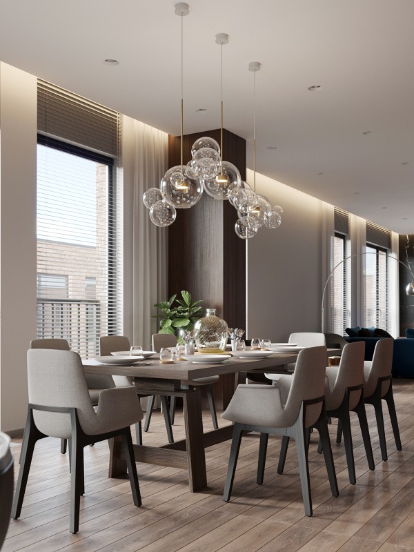 Интерьер загородного дома с террасой на крыше площадью 250 кв.м. Интерьер загородного дома с террасой на крыше площадью 250 кв.м.