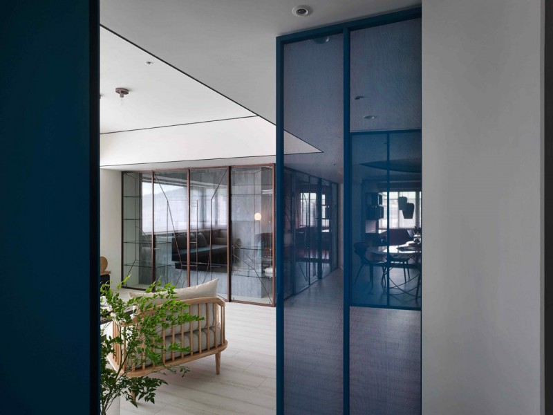 Яркие акценты в интерьере квартиры в Шанхае