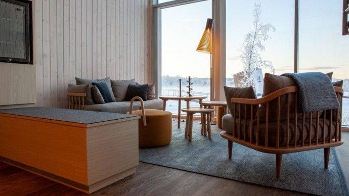 Коттеджи на озере в шведском отеле Arctic Bath Hotel and Spa