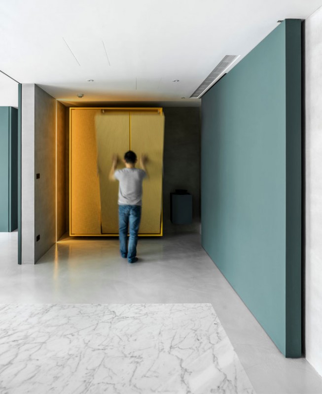 Многофункциональные подвижные конструкции в проекте современной квартиры