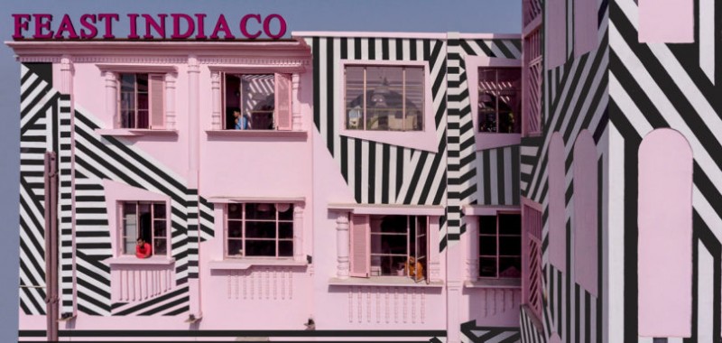 Интерьер индийского ресторана The Pink Zebra (Feast India Co.)