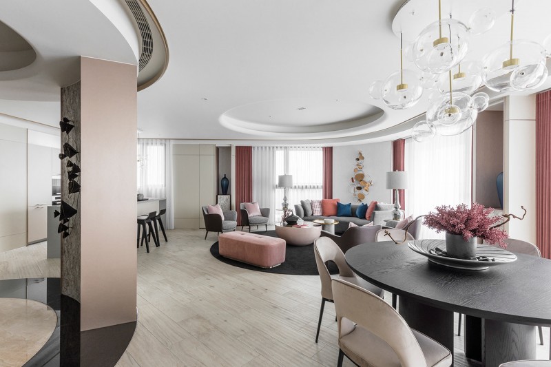 Интерьер квартиры в нежных тонах