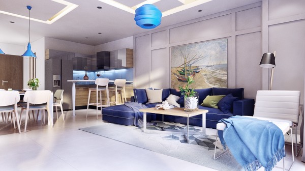 Пляжный дом в морской тематике