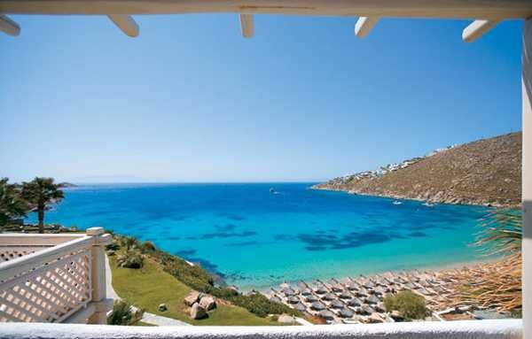 Роскошный отель Mykonos Blu на острове Миконос, Греция