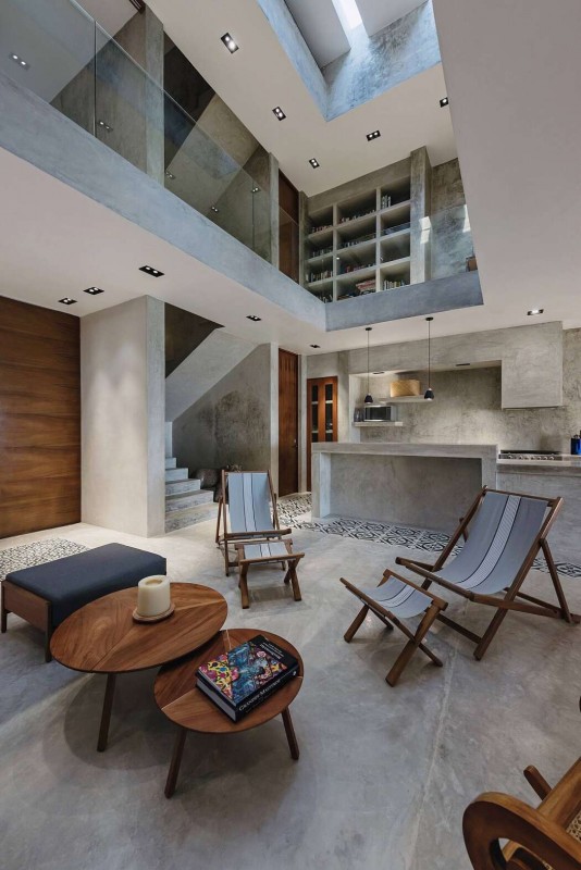 Бетонный пляжный дом на побережье Юкатана в Мексике Бетонный пляжный дом на побережье Юкатана в Мексике