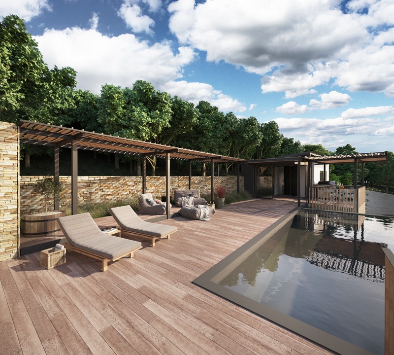 Дом для отдыха с бассейном во Франции