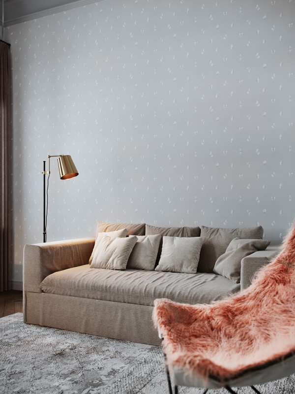 Элегантный интерьер трехкомнатной квартиры