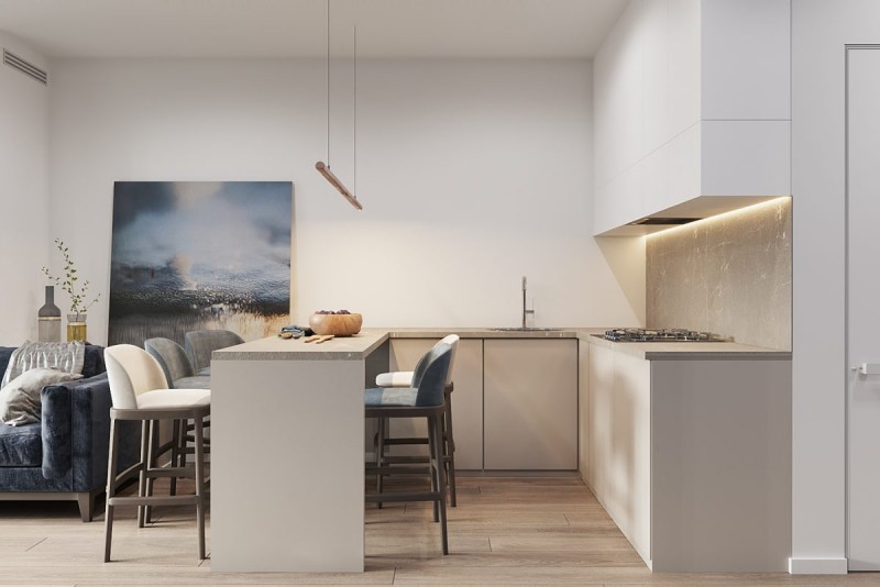 Функциональная светлая квартира для молодой семьи