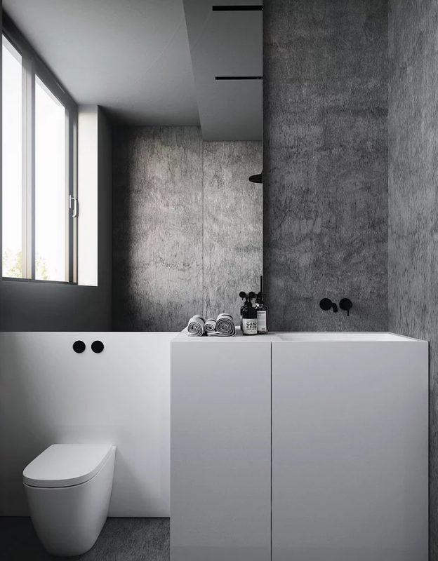 Интерьер варшавской квартиры в серых тонах Интерьер варшавской квартиры в серых тонах