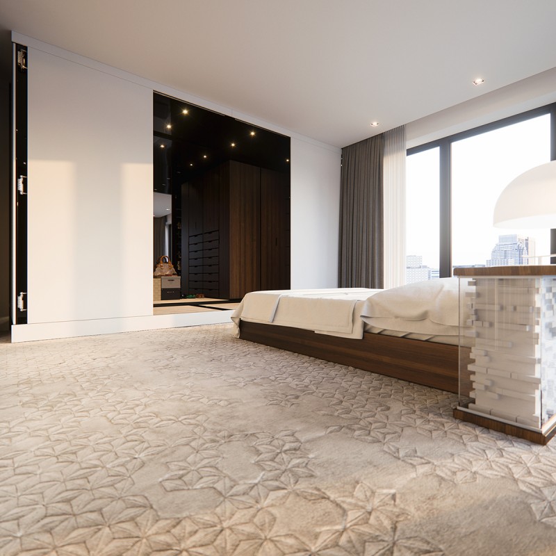 Пентхаус, оформленный в темных тонах