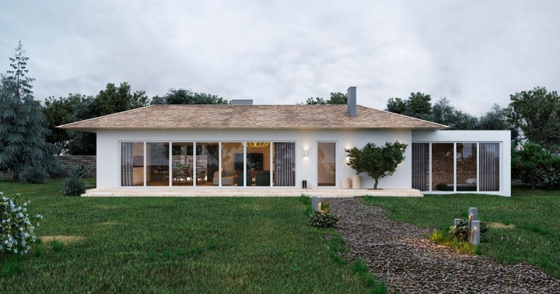 Со вкусом оформленный загородный дом