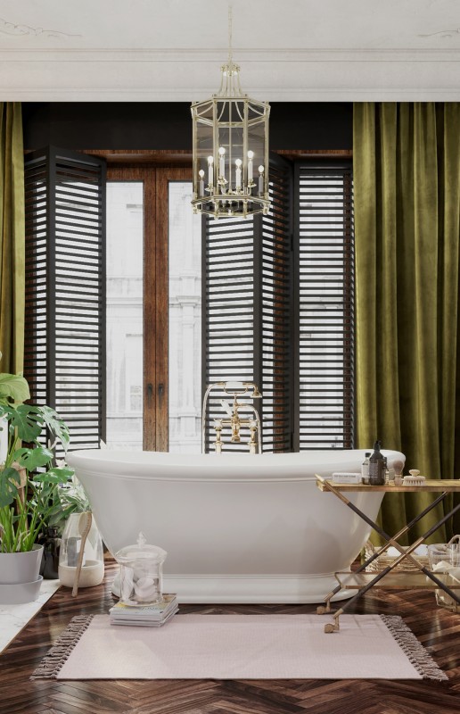 Винтажная ванная комната Винтажная ванная комната