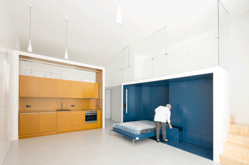 Обстановка квартиры, созданная при помощи двух ярких модулей