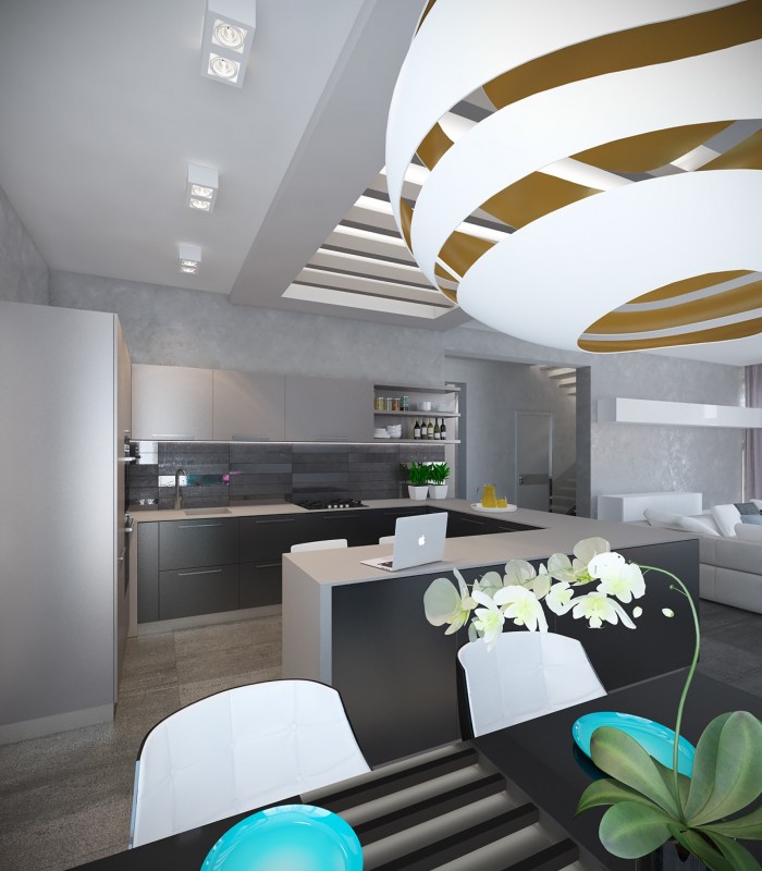 Яркие смелые акценты в интерьере