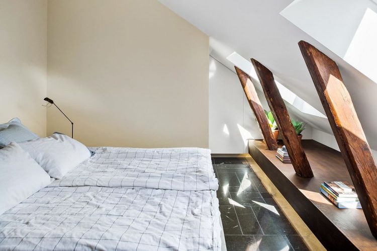 Просторная квартира-лофт в Стокгольме