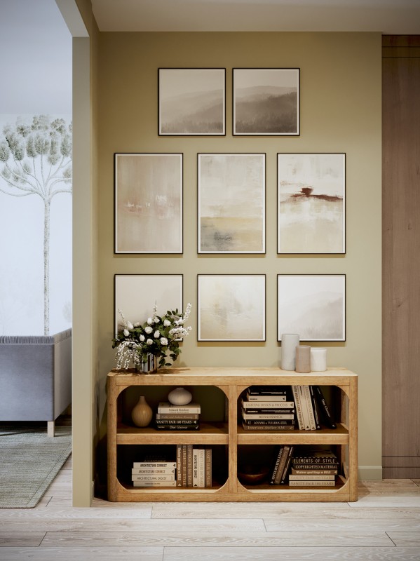 Просторные апартаменты, оформленные в пастельных тонах