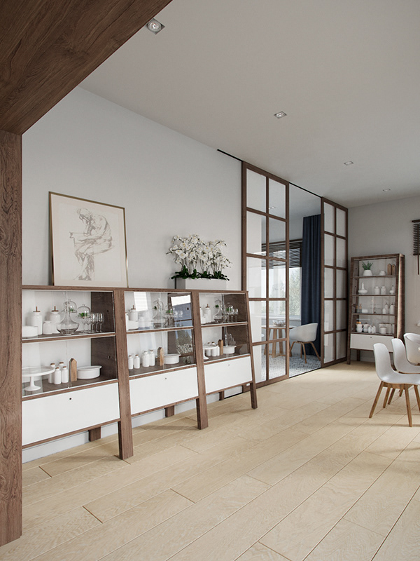 Просторный светлый коттедж