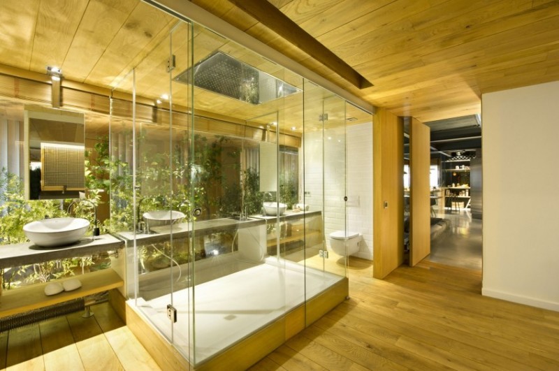 Живая зелень в интерьере лофта Живая зелень в интерьере лофта