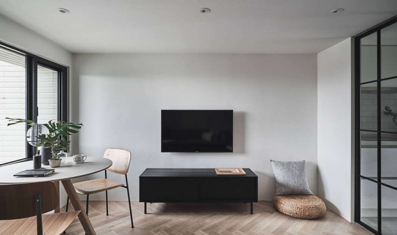 Минималистичные апартаменты в Тайбэе, Тайвань