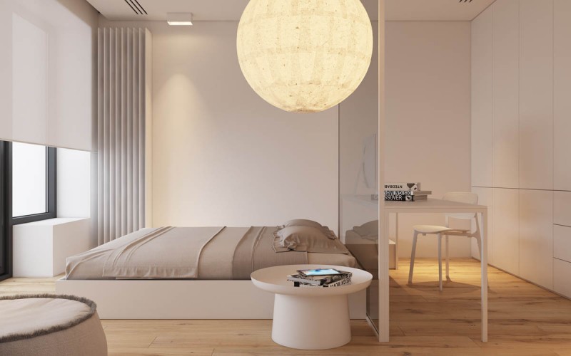 Минималистская квартира площадью 66 кв.м.