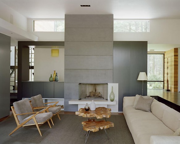 Современный загородный дом посреди леса Современный загородный дом посреди леса