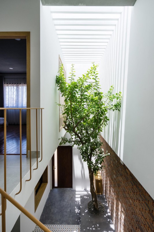 Дизайн тропического дома с внутренним двором в Дананге, Вьетнам