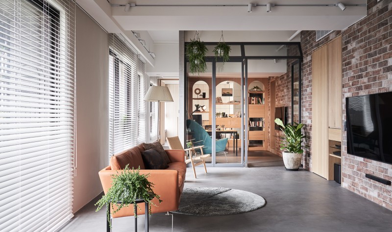 Интерьер семейного дома в Тайбэе Интерьер семейного дома в Тайбэе