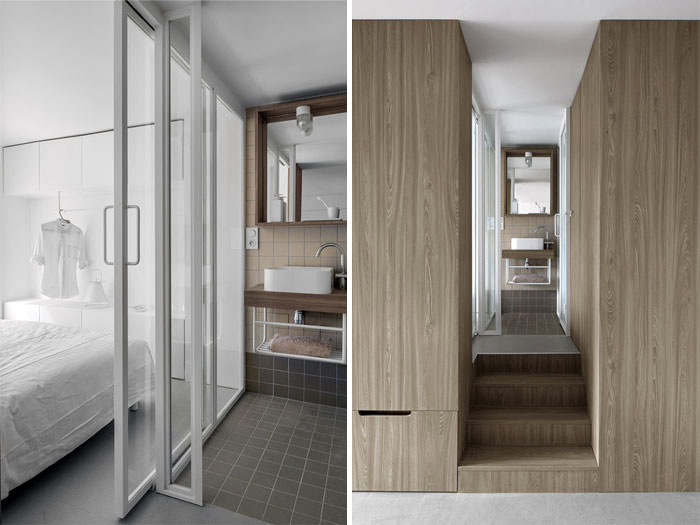 Проект двухуровневой студии в Париже