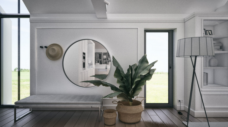 Проект коттеджа недалеко от моря в деревне Тшенсач, Польша