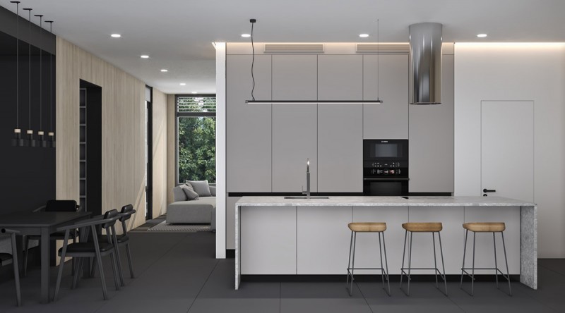 Дизайн-проект апартаментов в стиле "минимализм"