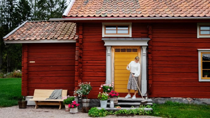 Дом дизайнера и блогера Эммы-Лизы Халльгрен (@sjonsgard) в провинции Даларна, Швеция