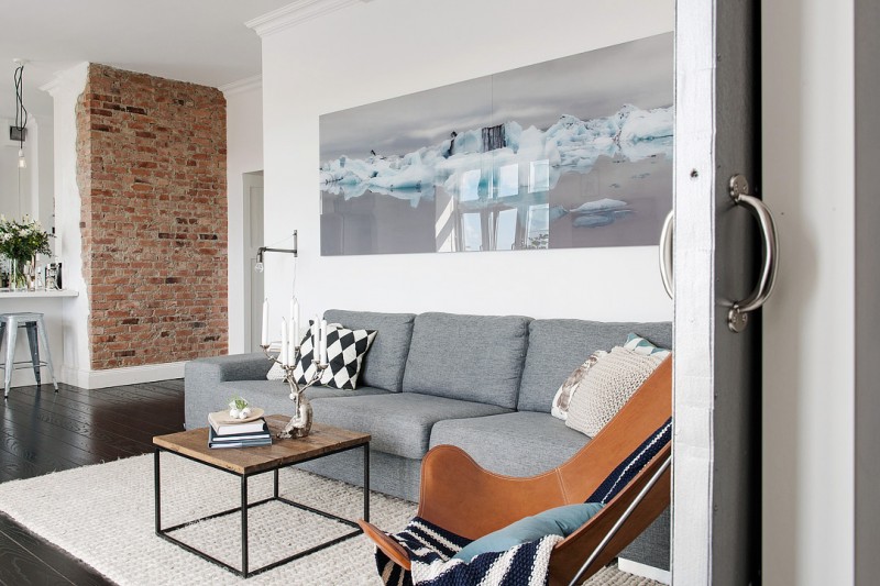 Интерьер квартиры в скандинавском стиле Интерьер квартиры в скандинавском стиле