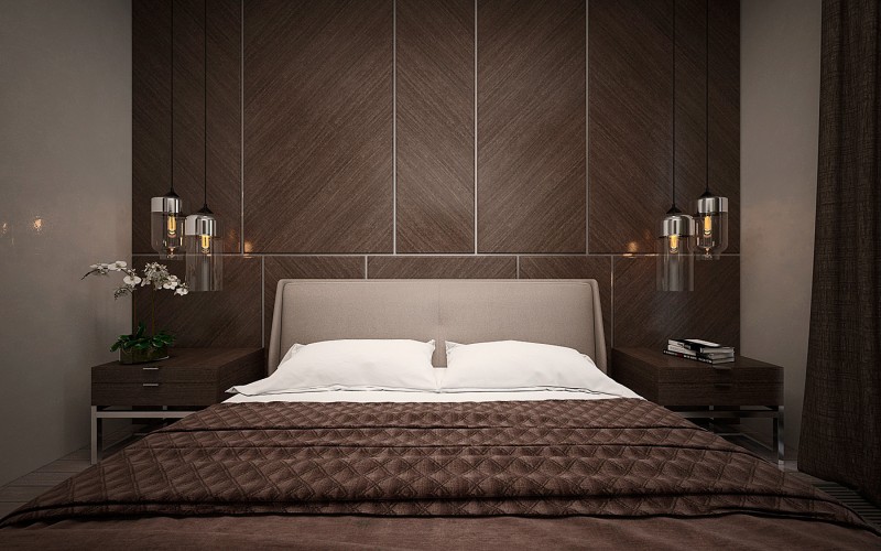 Интерьер варшавской квартиры в коричневых тонах Интерьер варшавской квартиры в коричневых тонах