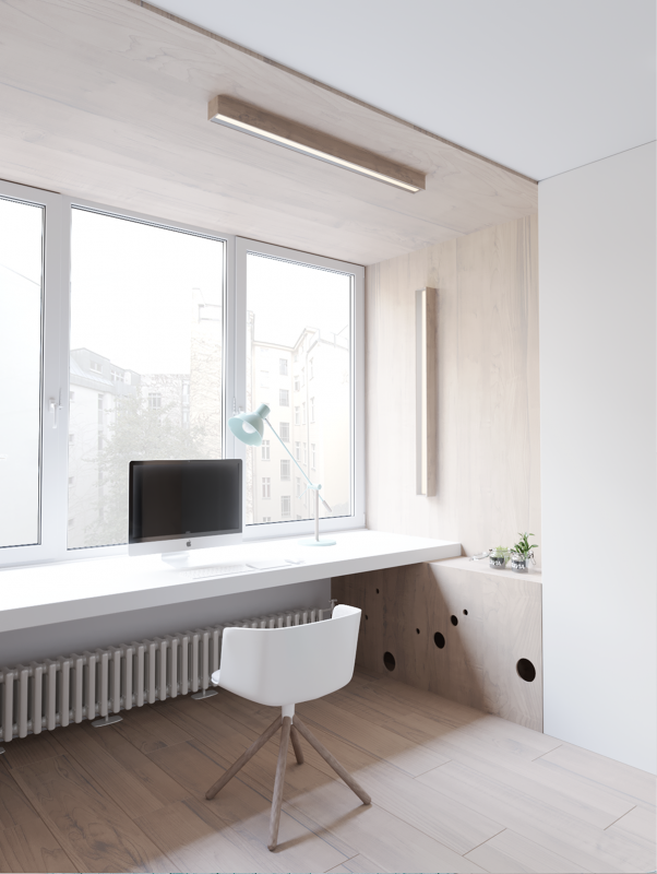 Проект квартиры, оформленной  в пастельных тонах