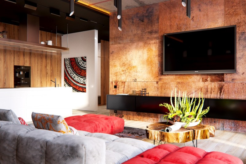 Азиатские мотивы в интерьере просторной квартиры Азиатские мотивы в интерьере просторной квартиры