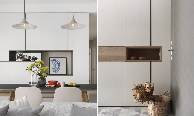 Баланс светлого и темного, нейтрального и цветного, роскоши и простоты в тайваньских апартаментах Баланс светлого и темного, нейтрального и цветного, роскоши и простоты в тайваньских апартаментах