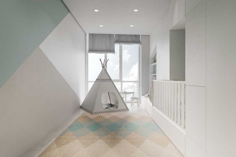 Интерьер квартиры в белом цвете