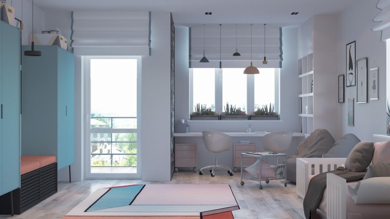 Интерьер просторной светлой квартиры