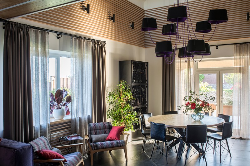 Необычные элементы декора и система освещения в загородном доме Необычные элементы декора и система освещения в загородном доме