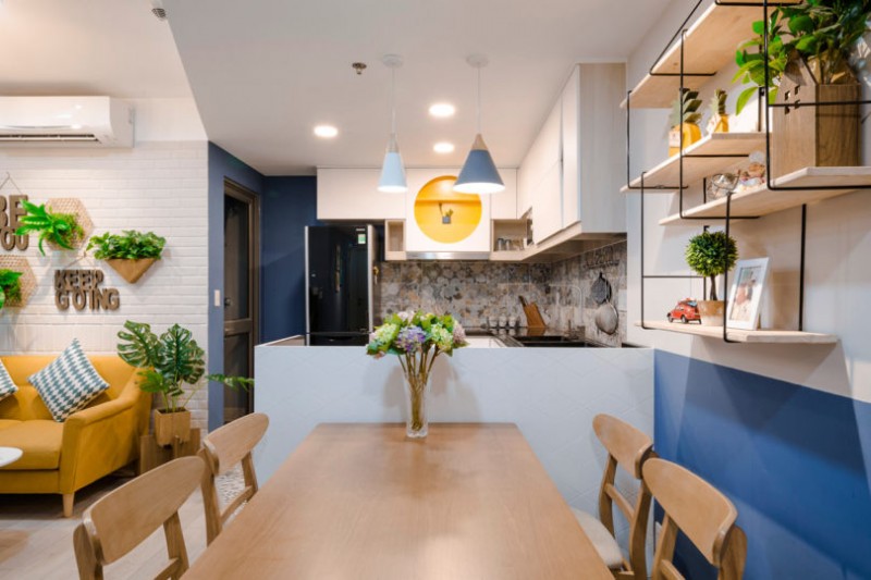 Предназначенная для молодой женщины и ее 5-летнего сына квартира в городе Хошимин, Вьетнам