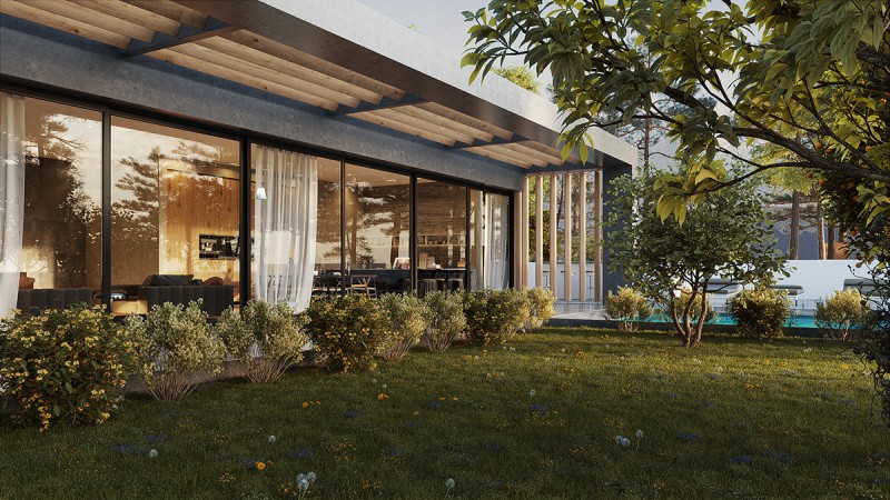 Загородный дом в стиле модерн Загородный дом в стиле модерн