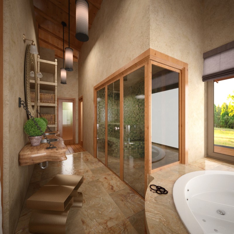 Проект загородного деревянного дома