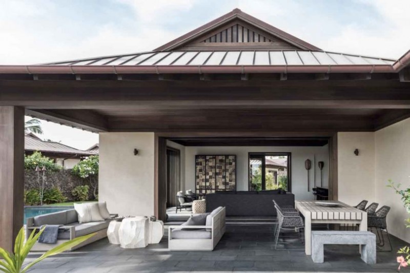 Теплая, уютная атмосфера в резиденции на Гавайях