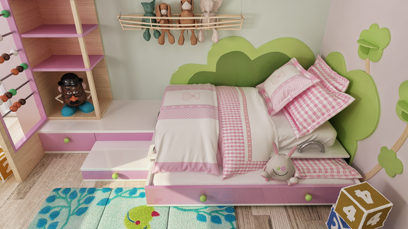 Яркие акценты в обстановке коттеджа