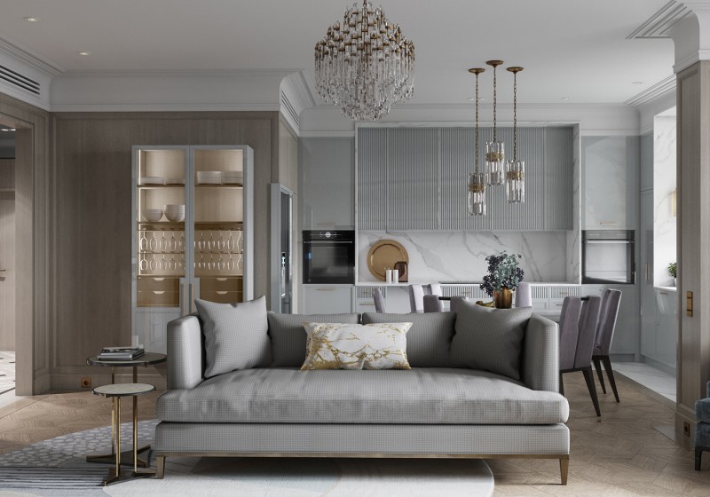 Квартира, оформленная в приглушенных тонах