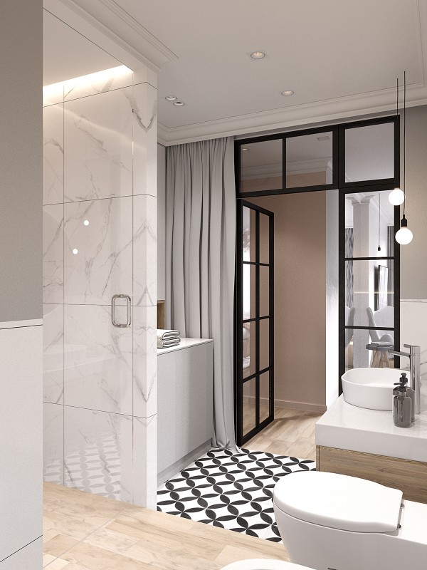 Современная квартира в приятной цветовой гамме с ноткой скандинавского настроения